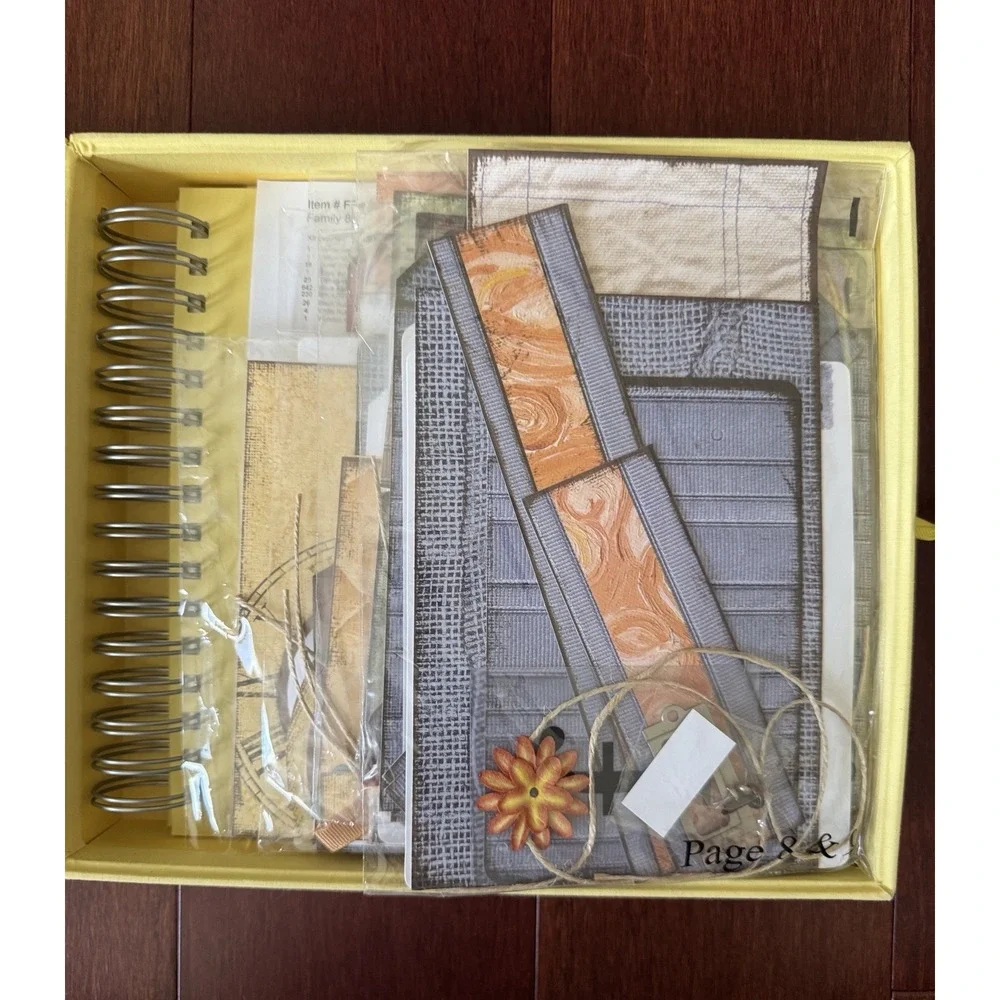 Creative Memories Family Moments 8x8 Scrapbook Album Kit Yellow Lisa